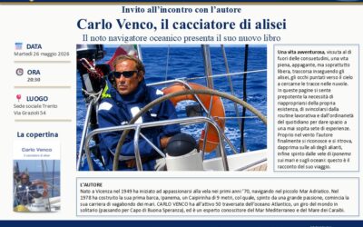 Incontro con l’autore: Carlo Venco, il cacciatore di Alisei (martedì 26 maggio)