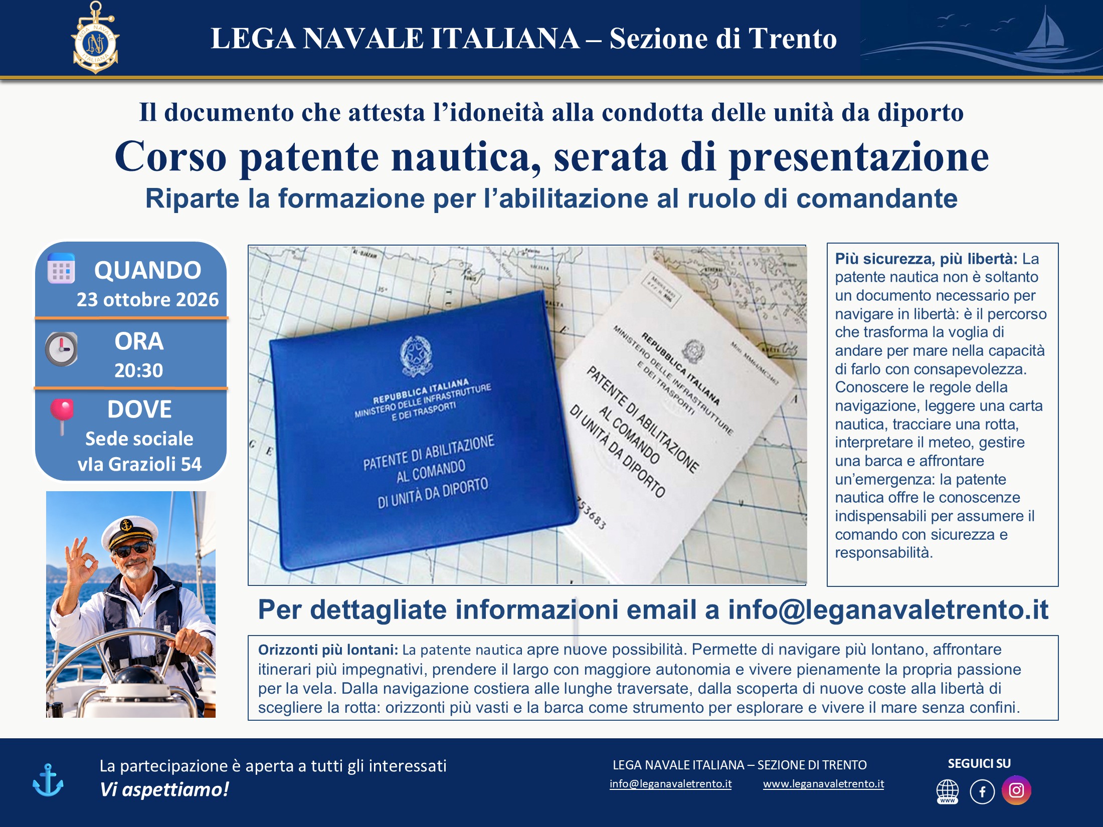 LOCANDINA Patente nautica bis